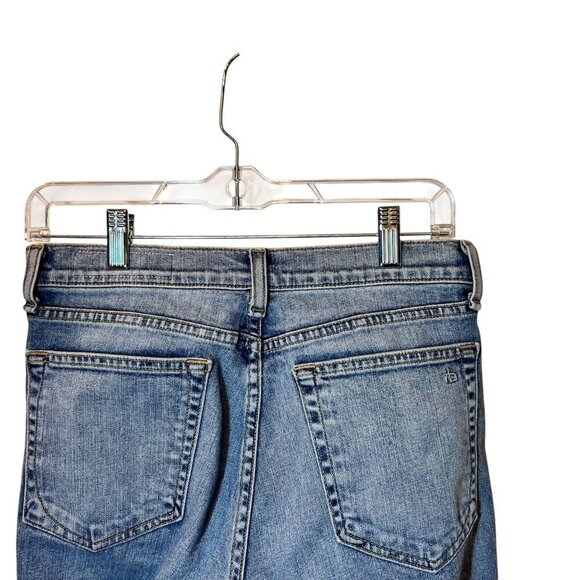 rag & bone size 26 Slim cut boyfriend Fit Mid-Rise Light Wash Denim Jeans - Picture 5 of 9